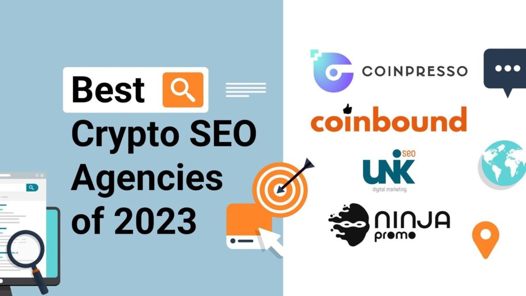 Collections of logos for the best crypto agencies of 2023