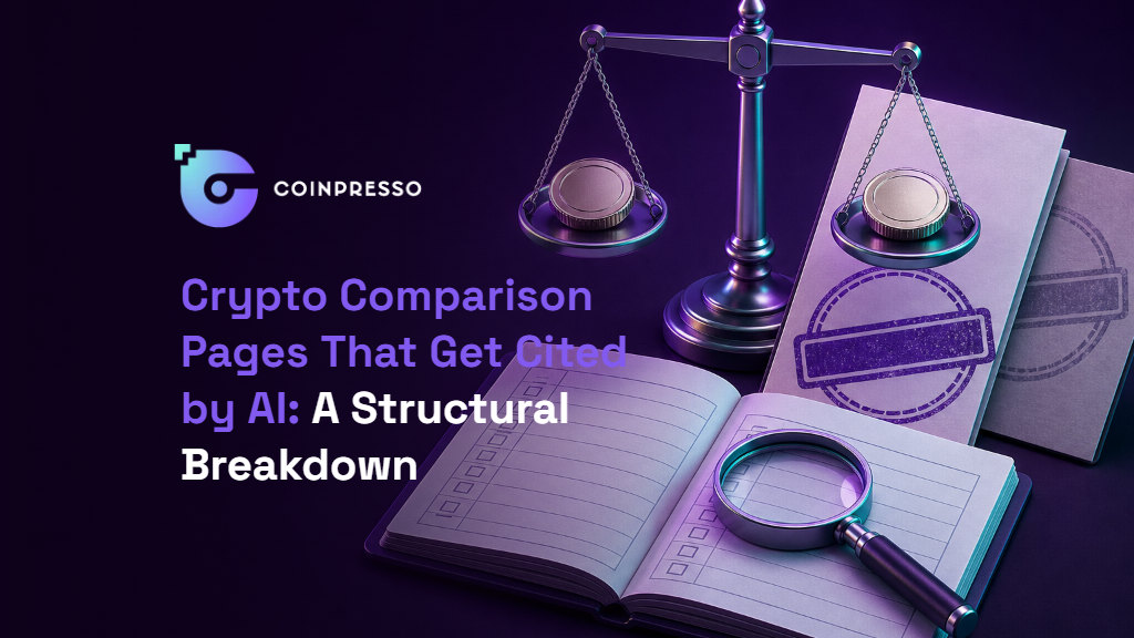 Crypto Comparison Pages That Get Cited by AI: A Structural Breakdown