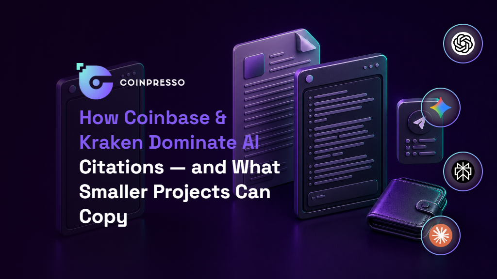 How Coinbase & Kraken Dominate AI Citations — and What Smaller Projects Can Copy