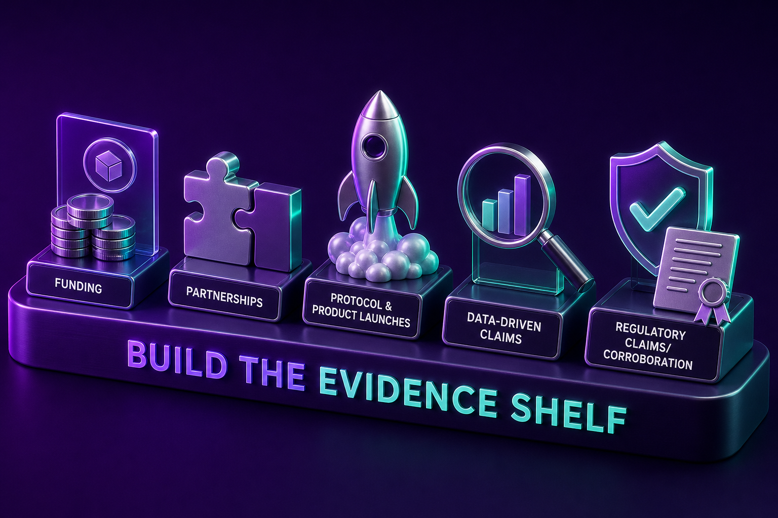 The evidence shelf checklist for funding, launches and claims.