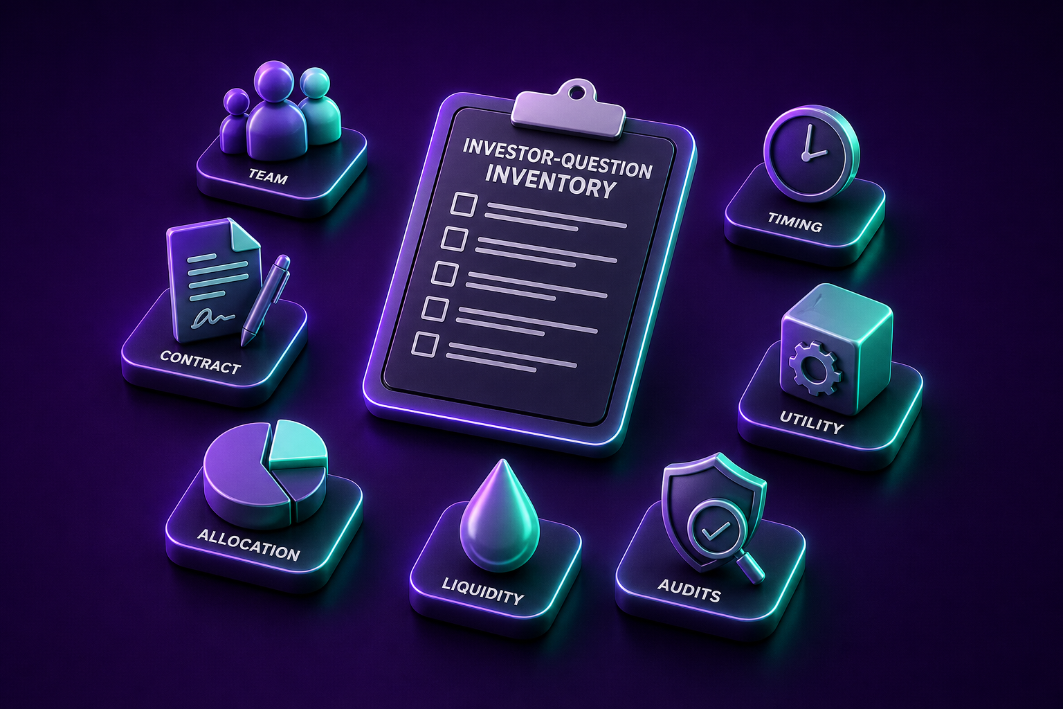 The investor-question inventory EVERY crypto presale should be able to answer.